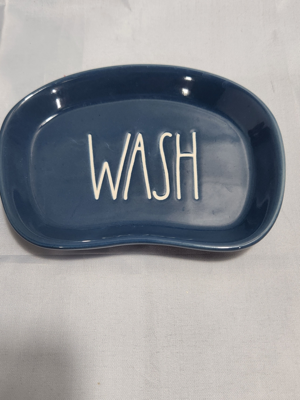 Blue 'WASH' Soap Dish - Bath Accessory